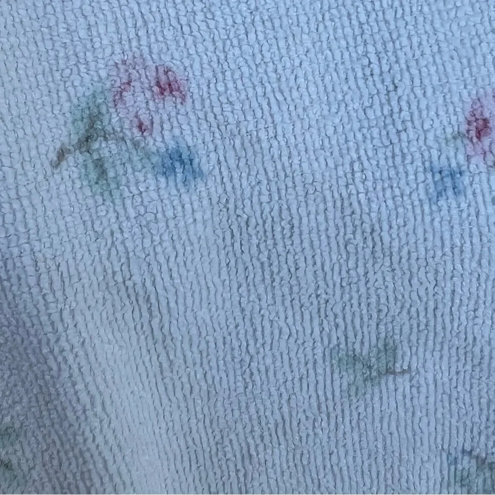 Vintage Laura Ashley 4-Piece Bath Towel Set Cottagecore Roses 90s Cotton GUC